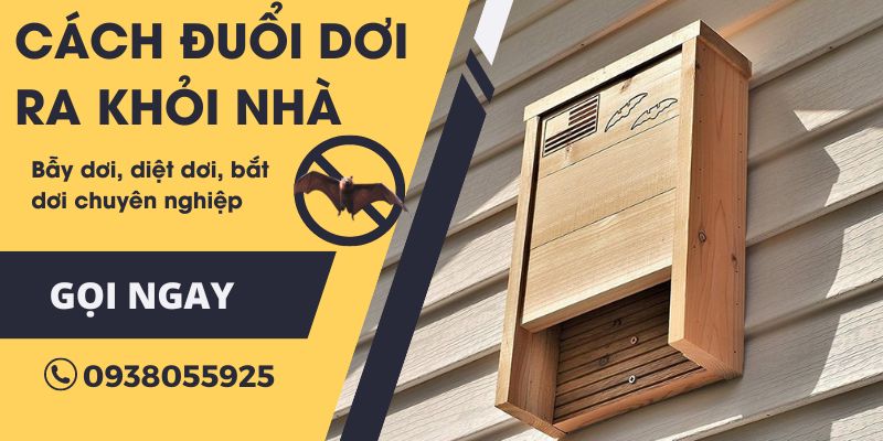 Bat Box - Hộp trú ẩn cho dơi để tránh dơi làm tổ trong nhà